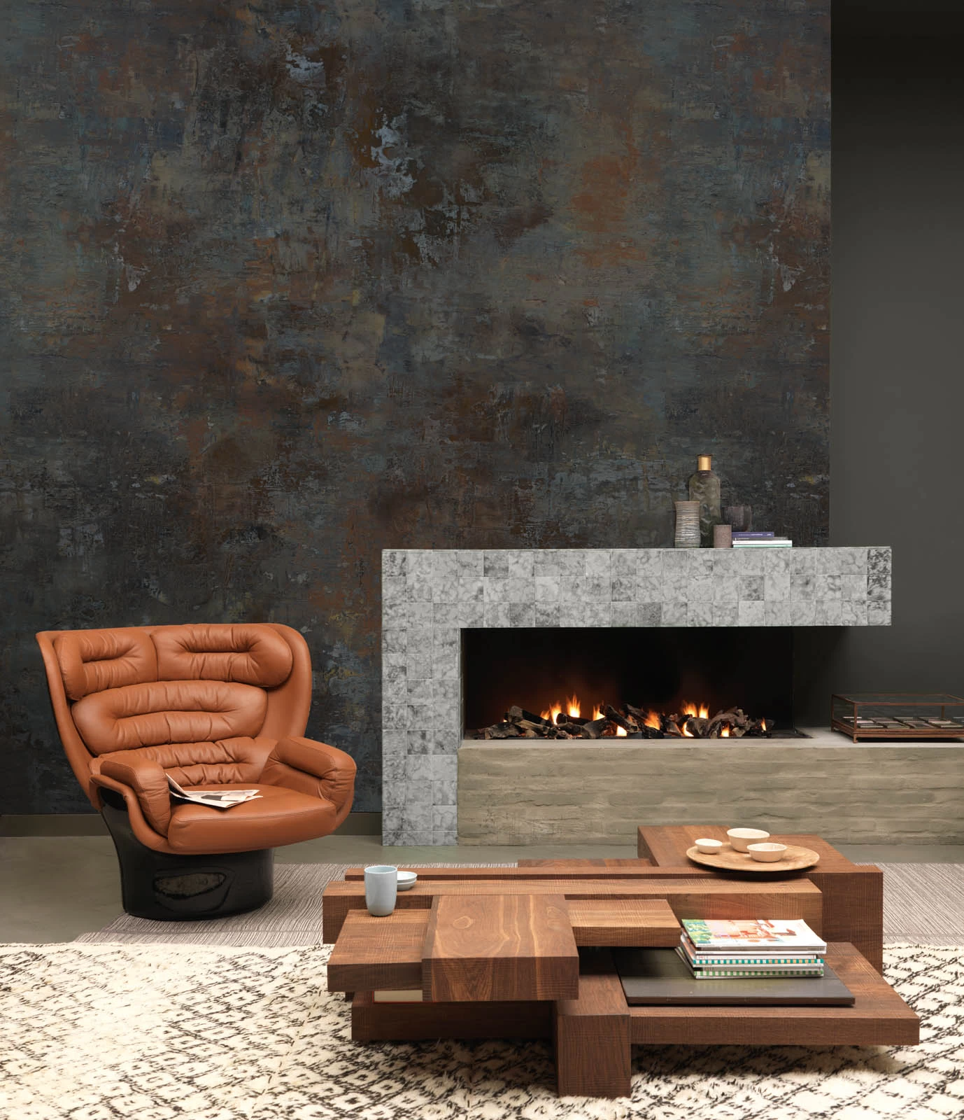 Rasch Fototapete Vlies 429619 Used-Look Metall Blau Braun 1 Rasch Fototapete Vlies 429619 Used-Look Metall Blau Braun