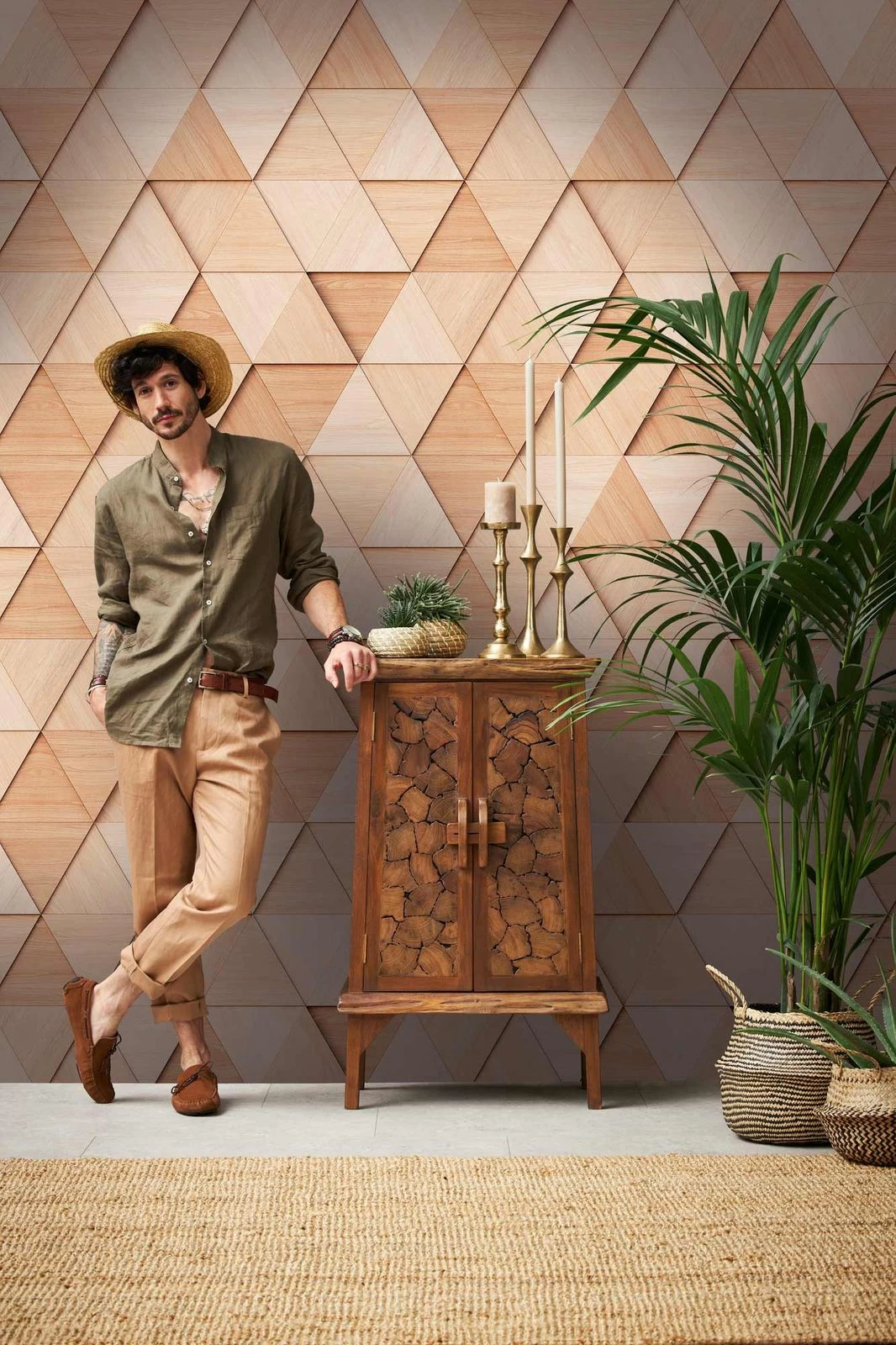 A.S. Creation Fototapeten 3D Dreiecke Holz Grafisch Braun 38288-1 1 A.S. Creation Fototapeten 3D Dreiecke Holz Grafisch Braun 38288-1