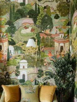 Wandbild Gardens Of Jaipur Grüntöne -Berühmt Tapeten Geschäft Gardens of Jaipur C 725311 2880x1440