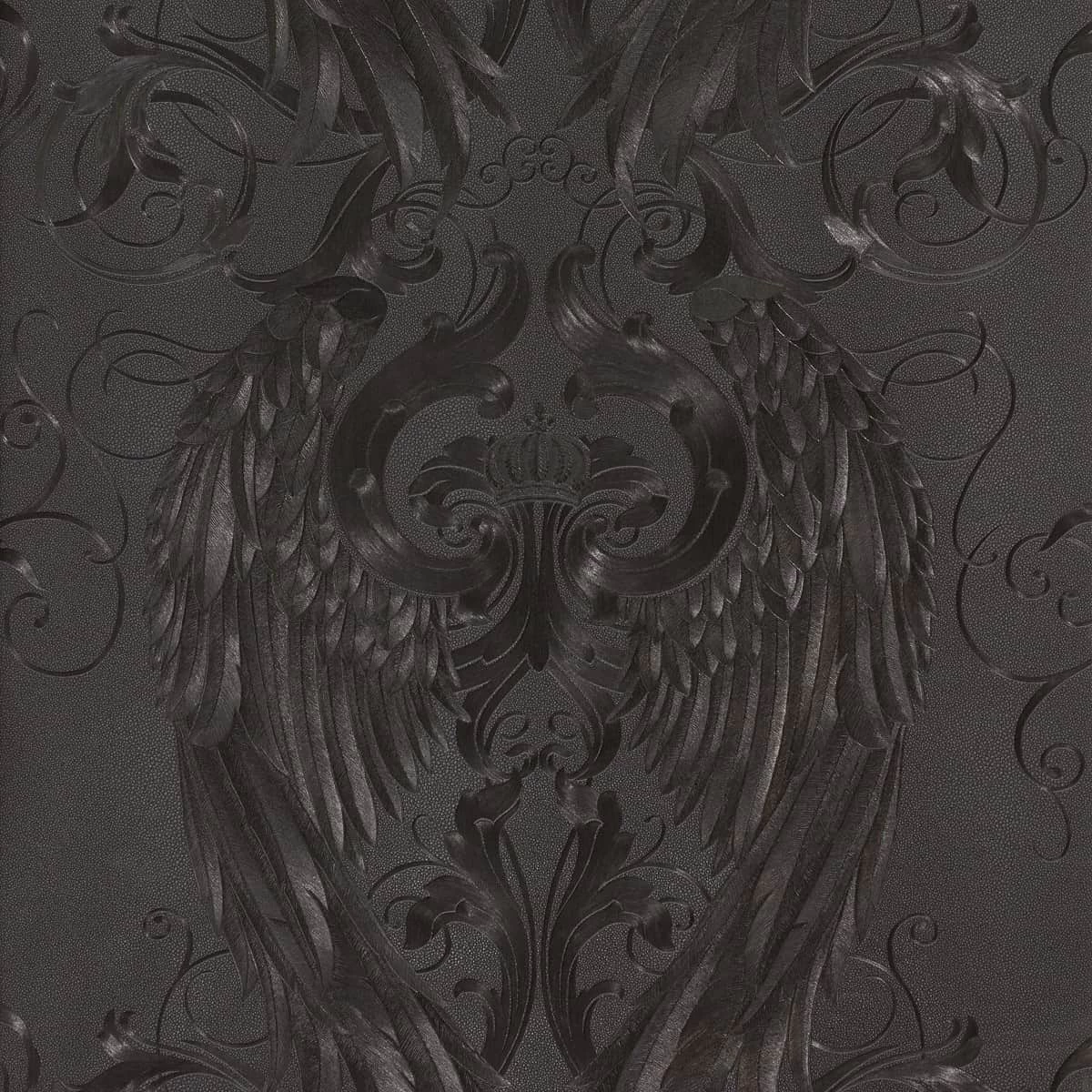 Glööckler Tapete Vlies Engelsflügel Schwarz Glanz 52578 1 Glööckler Tapete Vlies Engelsflügel Schwarz Glanz 52578