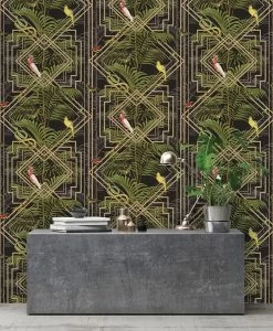 Tapete Grace Farngrün -Berühmt Tapeten Geschäft Grace B 103121 2880x1440