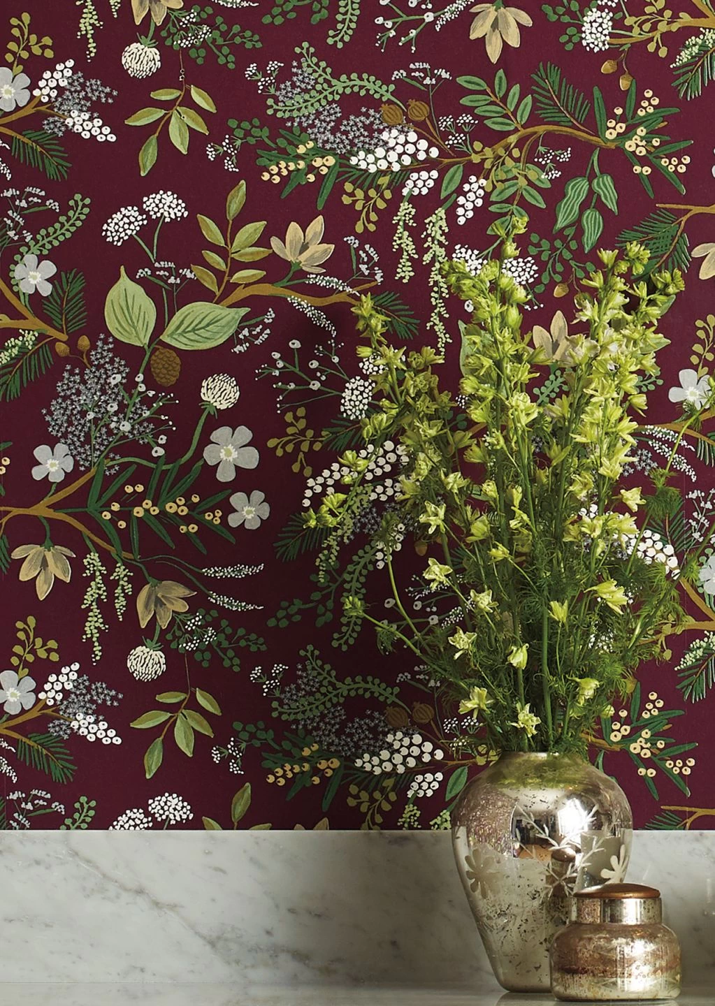 Tapete Juniper Forest Blassbordeauxviolett 1 Tapete Juniper Forest Blassbordeauxviolett