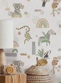 Tapete Kiki Hellgraubraun