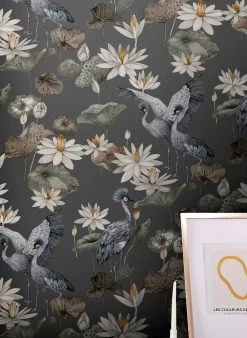 Tapete Kimora Dunkelgrau