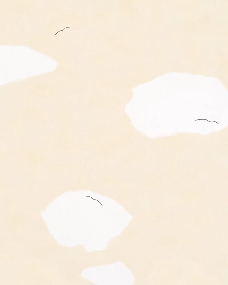 Kindertapete Himmel Möwen Gelb Weiß Jonas Kötz 31116 1 Kindertapete Himmel Möwen Gelb Weiß Jonas Kötz 31116