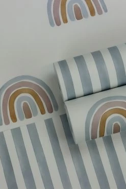 Rasch Tapete Kindertapete Streifen Blau 252743 -Berühmt Tapeten Geschäft Kindertapete Streifen Blau 252743 63212672 4