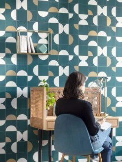 Tapete Kirana Ozeanblau -Berühmt Tapeten Geschäft Kirana B 864641 2880x1440