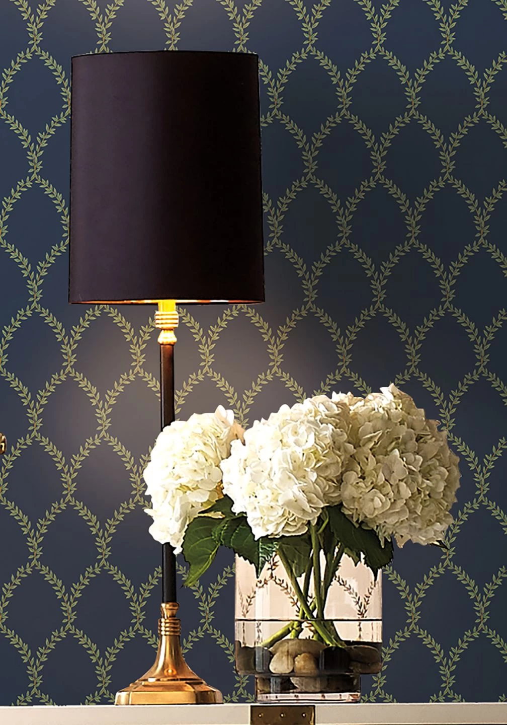 Tapete Laurelia Graublau 1 Tapete Laurelia Graublau