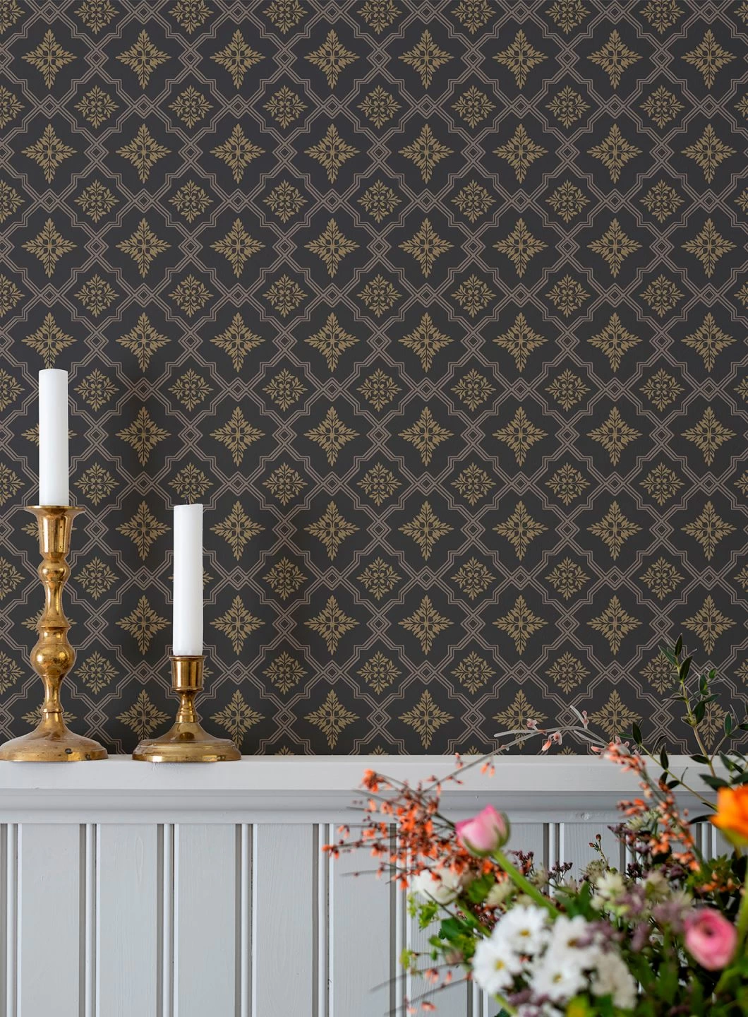 Tapete Lavinia Anthrazit 3 Tapete Lavinia Anthrazit – Bild 3