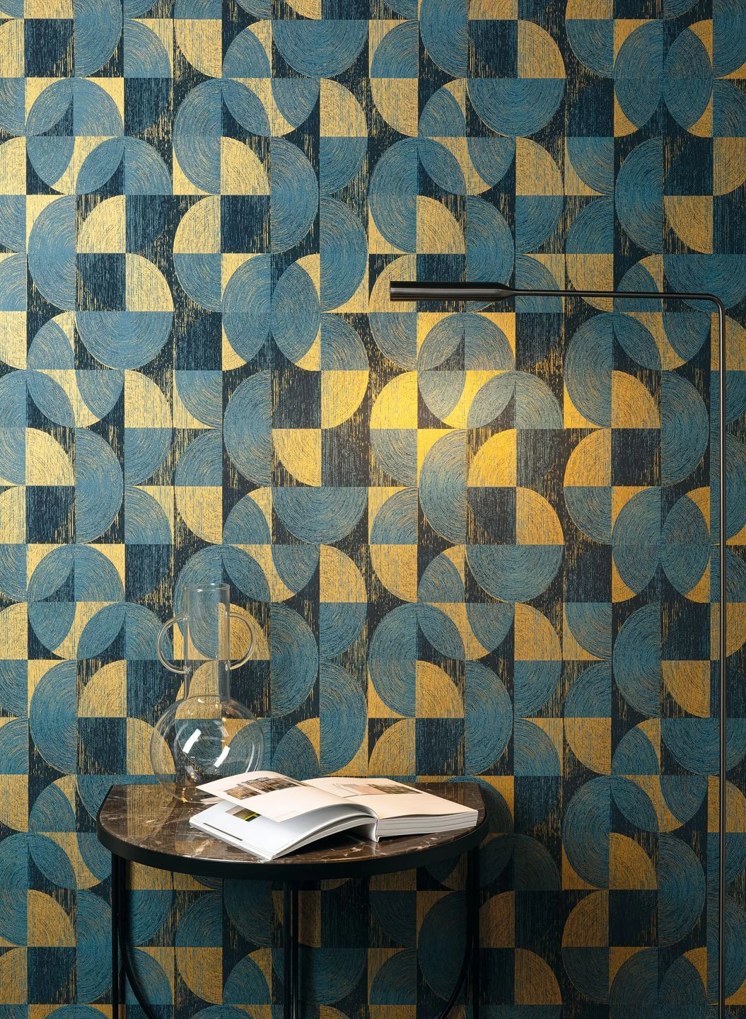 Tapete Libertas Azurblau 4 Tapete Libertas Azurblau – Bild 4