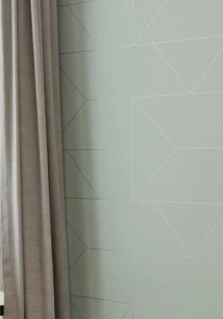 Ferm LIVING Tapete Lines Blasspastellgrün