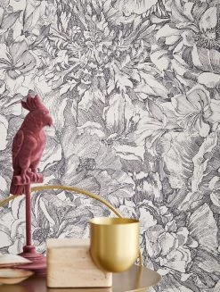 Tapete Louise Basaltgrau