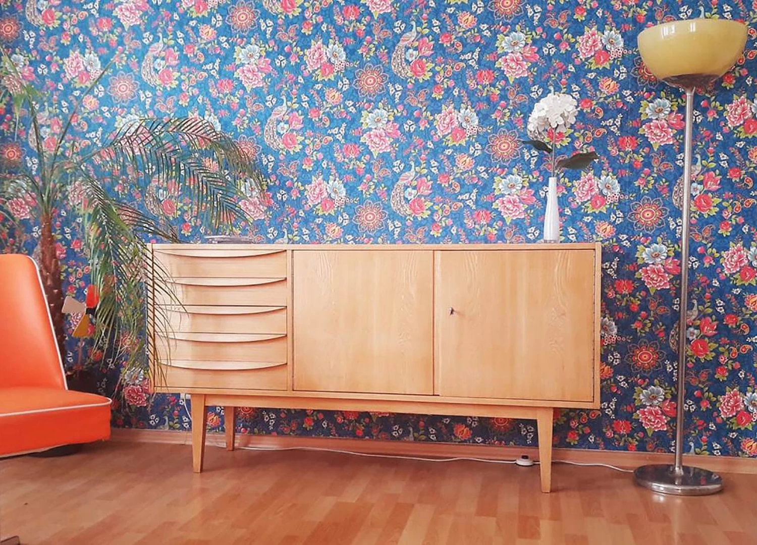 Tapete Ludmilla Blau 2 Tapete Ludmilla Blau – Bild 2