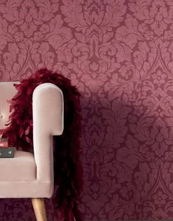 Tapete Lumina Weinrot