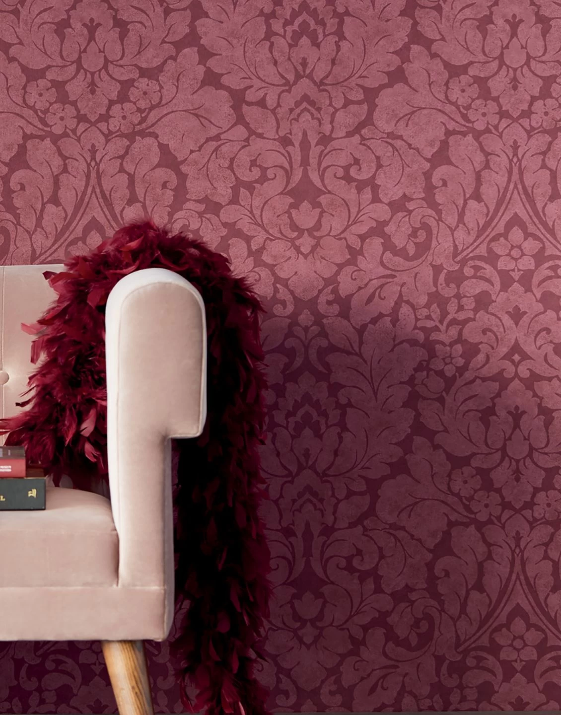 Tapete Lumina Weinrot 1 Tapete Lumina Weinrot