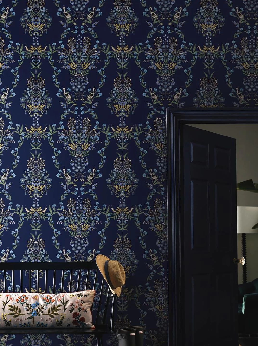 Selbstklebende Tapete Luxembourg Stahlblau 3 Selbstklebende Tapete Luxembourg Stahlblau – Bild 3