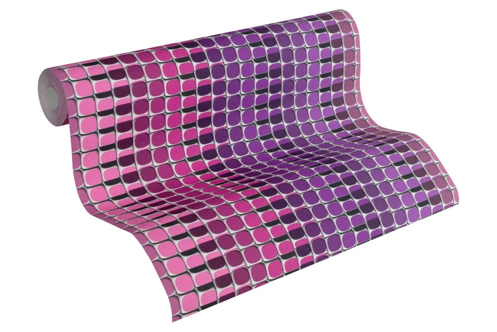 Mac Stopa Tapete Grafisch Retro Streifen Pink 32727-3 2 Mac Stopa Tapete Grafisch Retro Streifen Pink 32727-3 – Bild 2