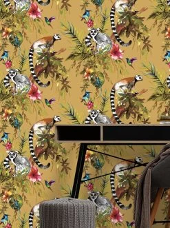 Tapete Madagascar Sandgelb -Berühmt Tapeten Geschäft Madagascar A 103015 2880x1440