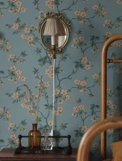 Tapete Maja Pastellgrünblau