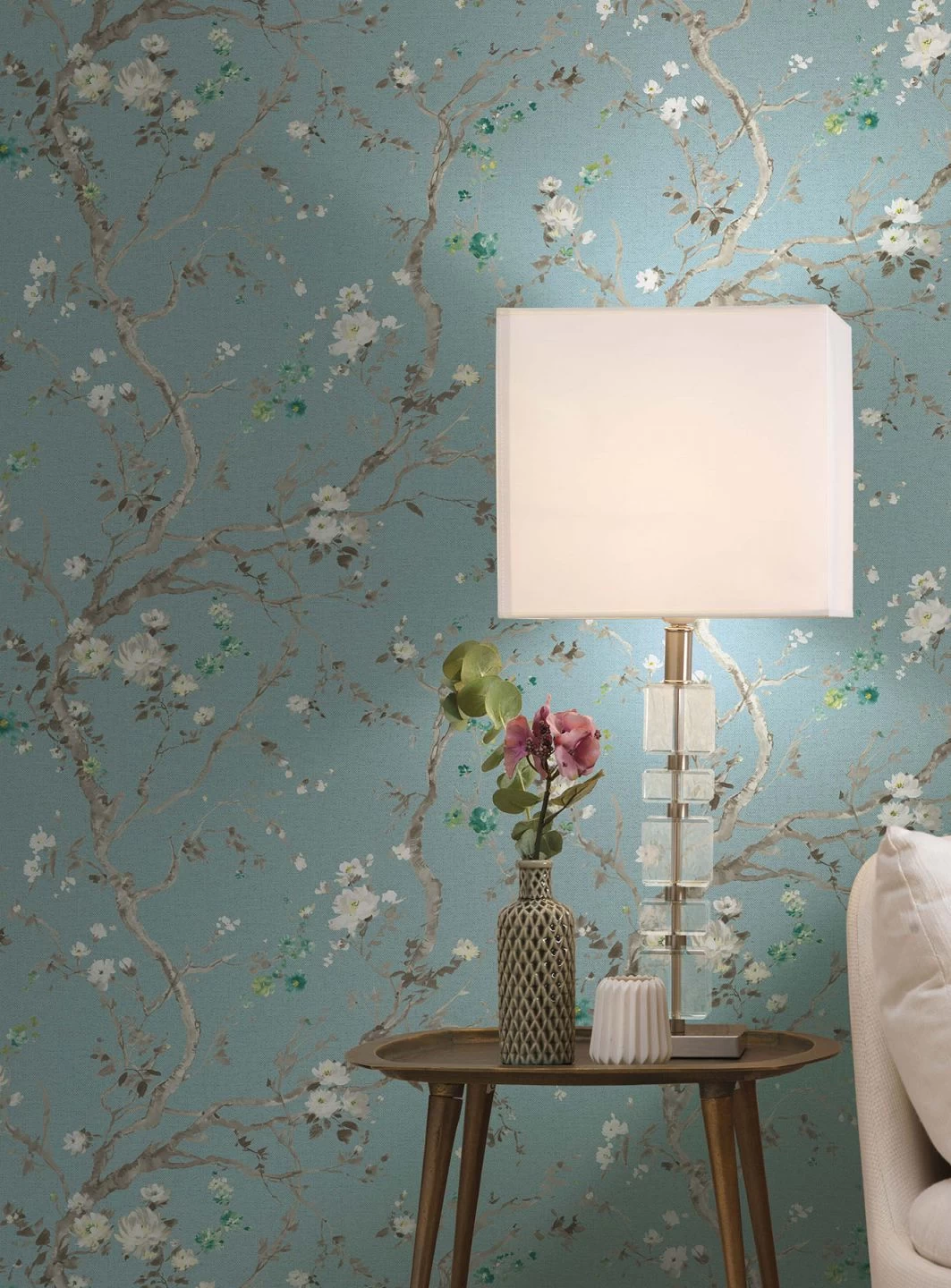 Tapete Malabar Pastelltürkis 3 Tapete Malabar Pastelltürkis – Bild 3