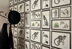 Tapete Maleme Schwarz