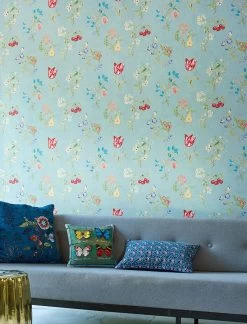 Tapete Mallorie Pastelltürkis -Berühmt Tapeten Geschäft Mallorie A 821401 2880x1440