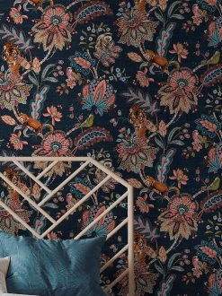 Tapete Manali Graublau