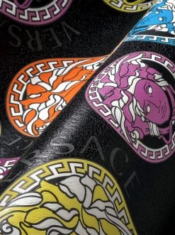 Versace Tapete Medusa Schwarz -Berühmt Tapeten Geschäft Medusa A 410972 2880x1440