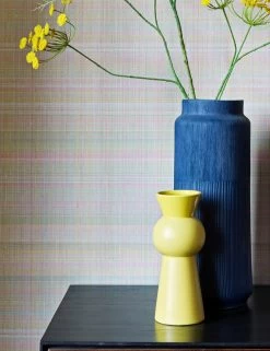 Tapete Miami Plaid Hellgrau