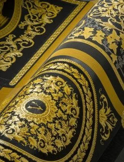 Versace Tapete Minerva Schwarz -Berühmt Tapeten Geschäft Minerva 410983 2880x1440