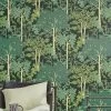 Tapete Mirabelle Dunkelgrün