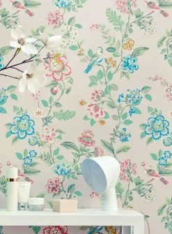 Tapete Miri Weissgrau