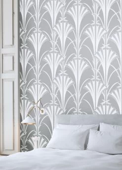 Tapete Morley Silbergrau -Berühmt Tapeten Geschäft Morley B 625942 2880x1440