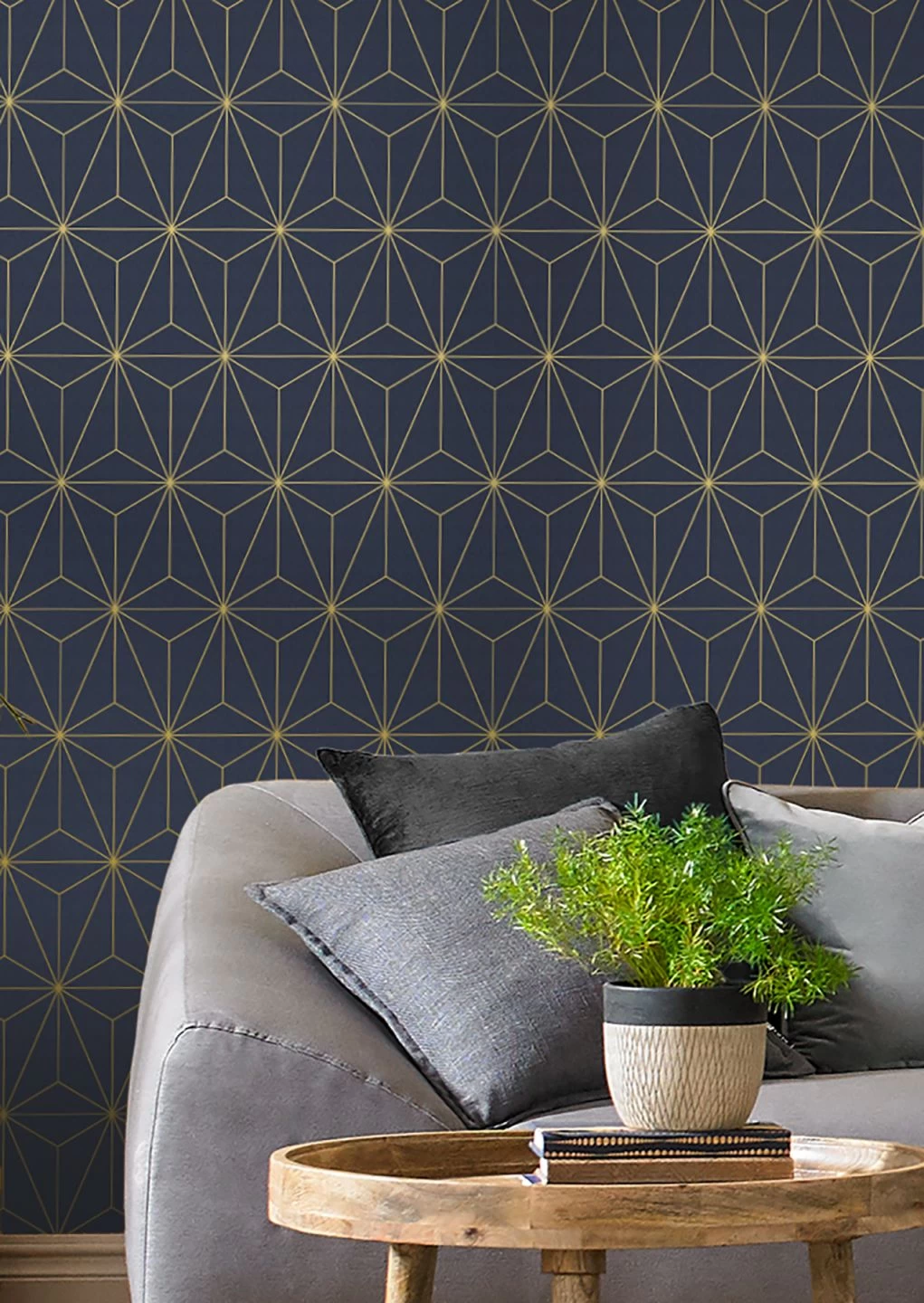 Tapete Morton Stahlblau 4 Tapete Morton Stahlblau – Bild 4