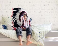 Ferm LIVING Tapete Native Cremeweiss