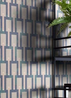 Tapete Nebulo Stahlblau