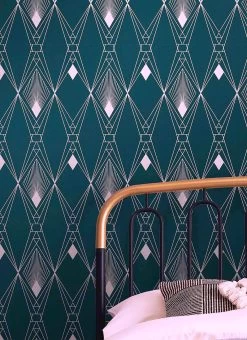 Tapete Paona Wasserblau