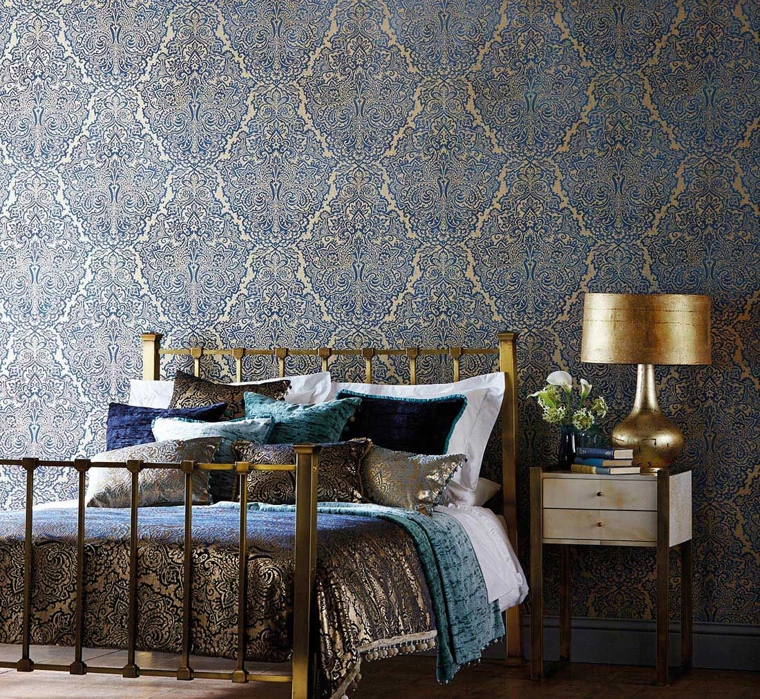 Tapete Perun Dunkelblau 1 Tapete Perun Dunkelblau