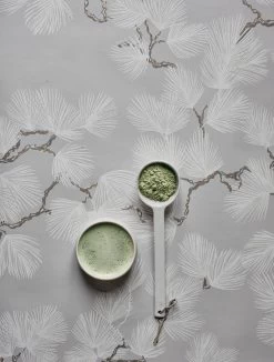 Tapete Pine Grauweiss