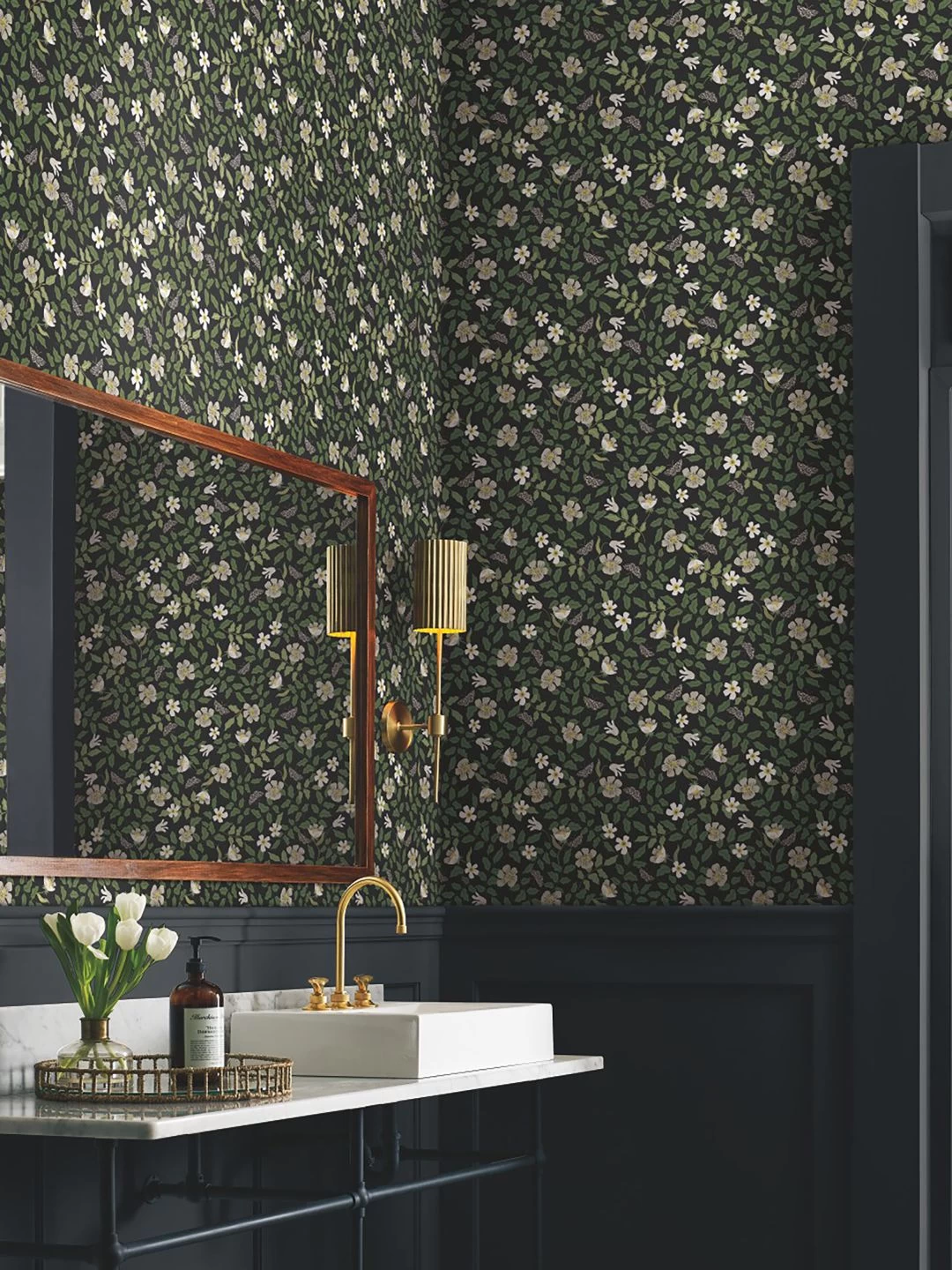 Selbstklebende Tapete Primrose Field Schwarz 3 Selbstklebende Tapete Primrose Field Schwarz – Bild 3