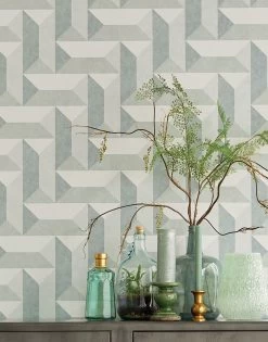 Tapete Rekel Moosgrau