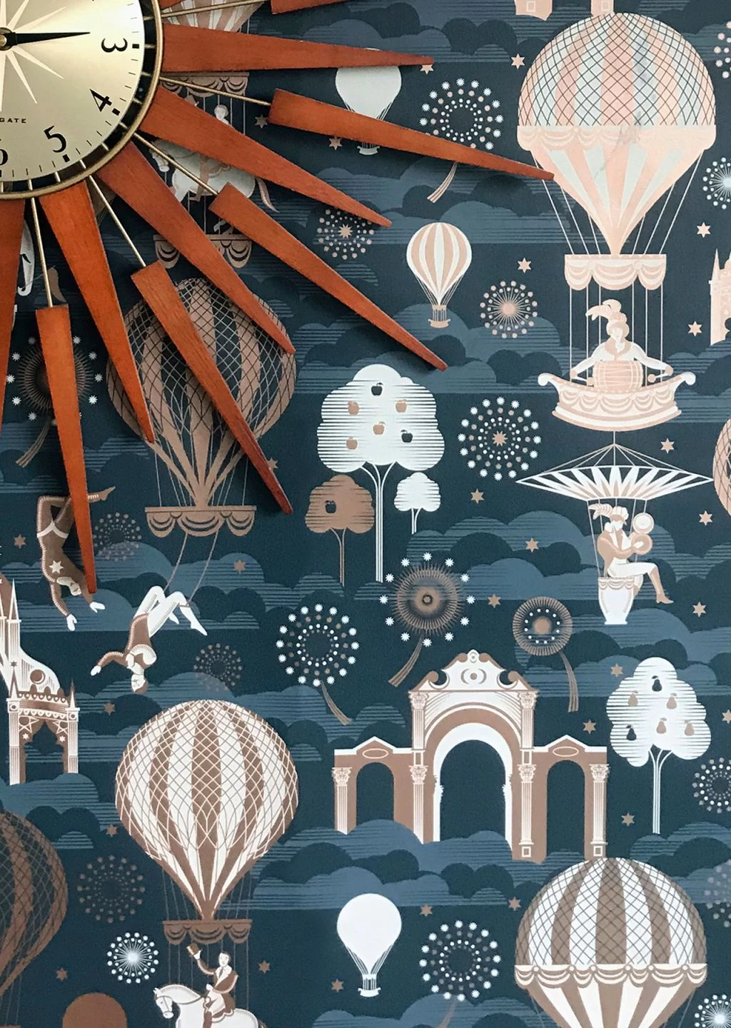 Tapete Rosi Dunkelblau 1 Tapete Rosi Dunkelblau