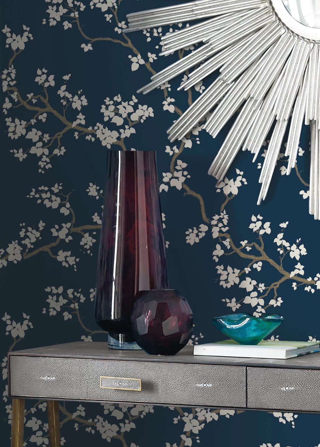 Tapete Sakura Grünblau 5 Tapete Sakura Grünblau – Bild 5