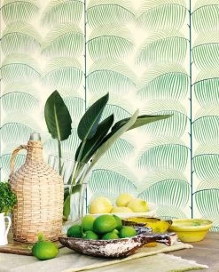 Tapete Silvana Smaragdgrün