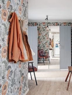 Tapete Soria Hellmoosgrau -Berühmt Tapeten Geschäft Soria E 485003 2880x1440