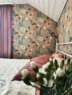 Tapete Soria Ockergelb -Berühmt Tapeten Geschäft Soria K 485002 2880x1440