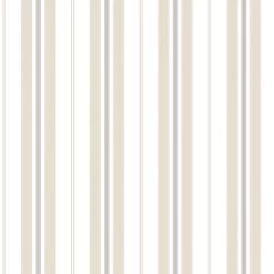 Tapete Kinder Streifen Beige-grau World Wide Walls 303231