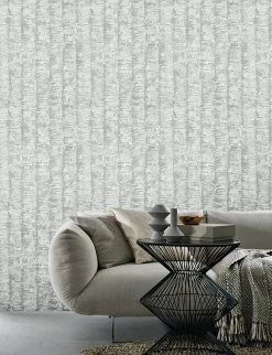 Berühmt Tapeten Geschäft -Berühmt Tapeten Geschäft Tapete Kretschmer Deluxe Streifen silber weiss G 2