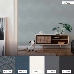 A.S. Creation Tapete Vlies 37522-4 Geometrisch Blau Grau -Berühmt Tapeten Geschäft Tapete Vlies 37522 4 Geometrisch blau grau 63206032 3