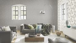 Barbara Home Vliestapete Blätter Weiß Grau 536416 -Berühmt Tapeten Geschäft Tapete Vlies 536416 Blaetter weiss grau 63203582 1